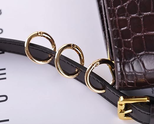 VanEnjoy 2/4/10/18/40 pcs O Ring for Purse Strap,1 inch Spring Rings for Handbag and Keys,2PCS Gold Hardware (Ï†1 IN-2PCS, Gold)