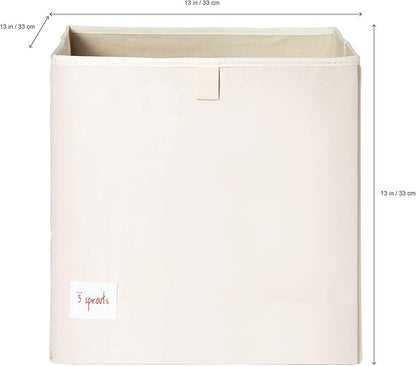 3 Sprouts Toy Storage Organizer: Toy Box Cube Organizer for Playroom, Nursery - Foldable Storage Bin - Kangaroo