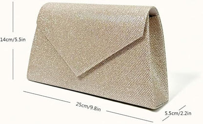 2024 Evening Bag Lady Purse Elegant Party Wedding Clutches Handbag Glitter Shoulder Bag Envelope Bags