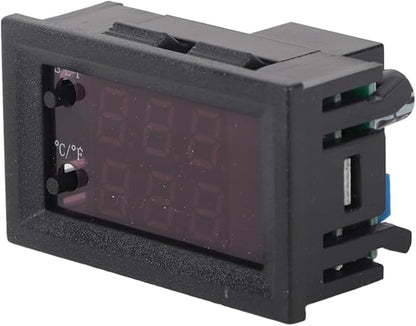 Temperature Controller Switch Digital Display Microcomputer Thermostat Temperature Control Unit with Sensor DC12V