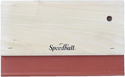 Speedball 4491 Nitrile Blade Squeege, for Fabric Screen Printing, 8", Brown.