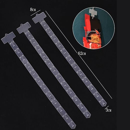 10 Pieces Hanging Merchandise Strips Retail Hanging Holder Supermarket Shelf