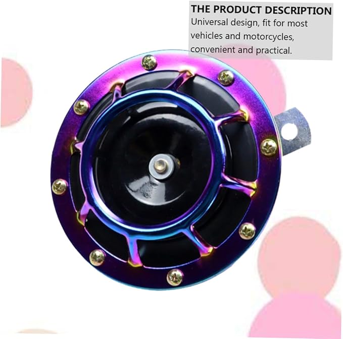 12v Motorbike Horn Super Loud Car Air Horn Waterproof Colorful Electric Speaker Upgrade