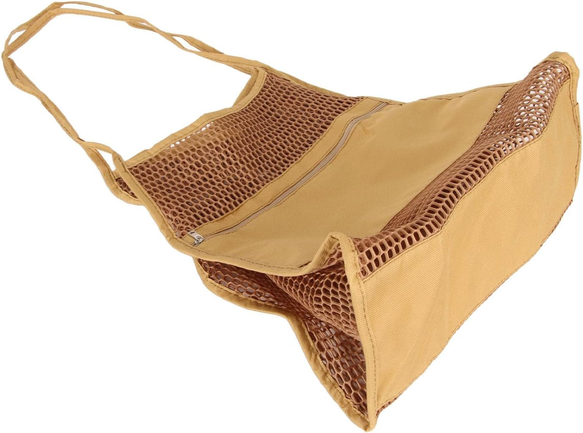 Mesh Beach Bag for Women Oxford Cloth Foldable Lightweight Mesh Shoulder Handbag for Vacation Travel Pool