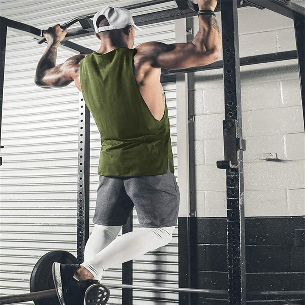 COOFANDY Men Workout Tank Top 2 Pack Gym Bodybuilding Sleeveless Muscle T Shirts.