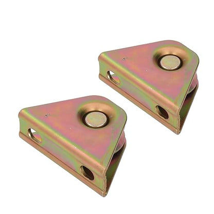 V Groove Track Roller, Abrasion Galvanized Alloy Steel 2PCS Removable Rustproof 150kg Load Bearing V Groove Wheel Pulley for Motorized Doors