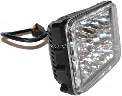 Octane Lighting 4X6 Led Hid Light Bulbs Crystal Clear Sealed Beam Headlamp Headlight (one light only)