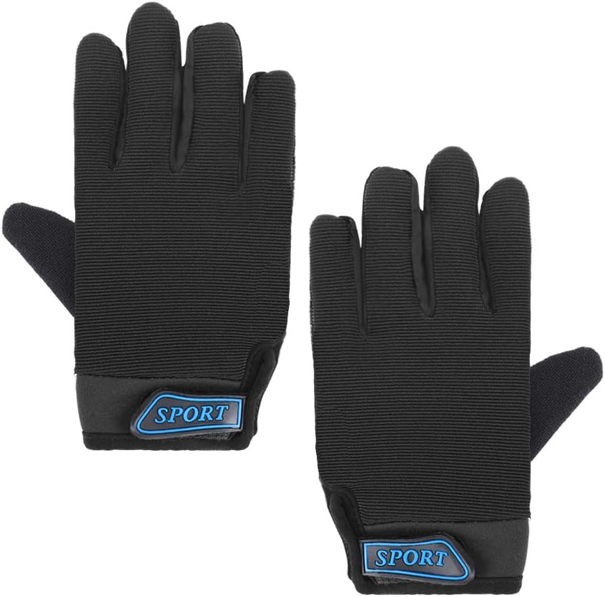 Accmor Kids Cycling Gloves - Breathable Non-Slip Full Finger Gloves for Child Cycling, Climbing, Riding, Biking & Outdoor Sports (4-10 Years Boys & Girls)