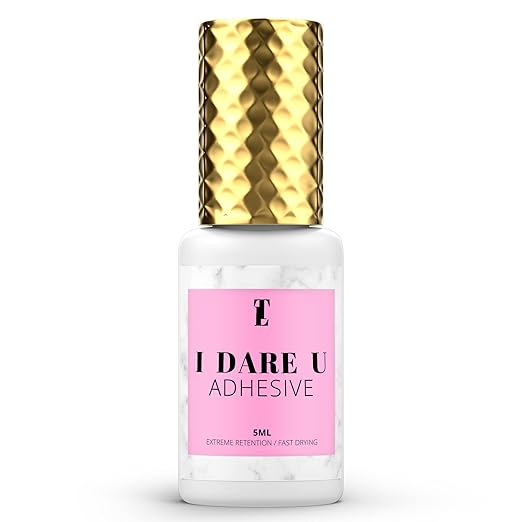 I Dare You Eyelash Extension Glue - 05-1 Seconds Lash Extension Glue (5ml) Fast Drying, Strong Lash Adhesive, 8 Weeks Retention - Fast Curing Extreme Retention Lash Glue for Eyelash Extensions