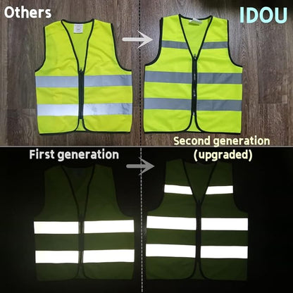 Hi Vis Kids Safety Vest Lightweight,Adjustable  Comfy Toddler Safety Vest,Reflective Vest Kids,toddler construction vest for Cycling  Running XSY1