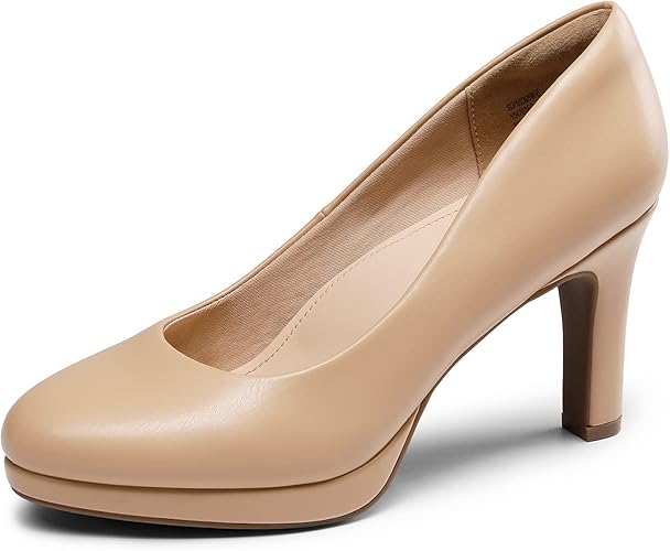 DREAM PAIRS Women's SDPU2365W Low Heel Pump Shoes