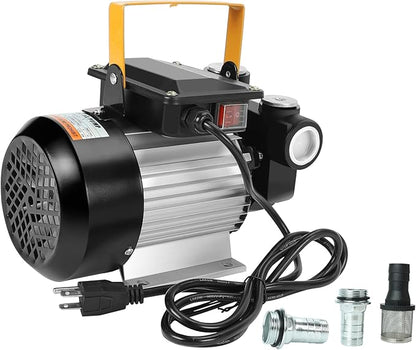 110V AC 550W Self Priming Electric Transfer Pump, 60Lmin Oil Transfer Pump Fuel Diesel Kerosene Biodiesel Pumps For Vehicles, Construction Sites, Farms