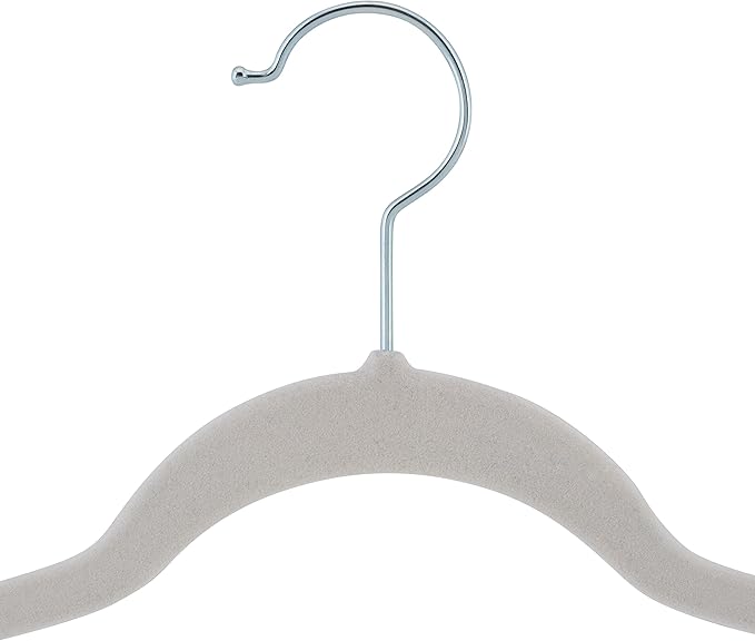Laura Ashley 25 Pack Slim Velvet Hangers Durable  Strong Plastic  Slim  Keeps Shape  Closet Organization  White  Holds 10lbs  Holds Shape