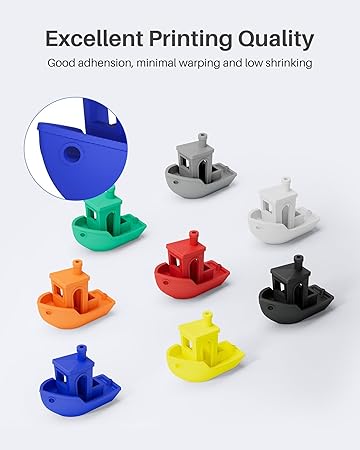 ELEGOO PLA Filament 1.75mm Orange 1KG, 3D Printer Filament Dimensional Accuracy +/- 0.02mm, 1kg Spool(2.2lbs) Fit Most FDM 3D Printers