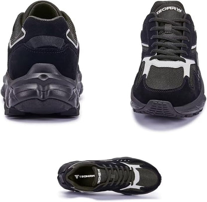 Men Extra Wide Width Sneakers Comfort Walking Shoes Relieve Foot Pain Wide Toe Box with Arch Support