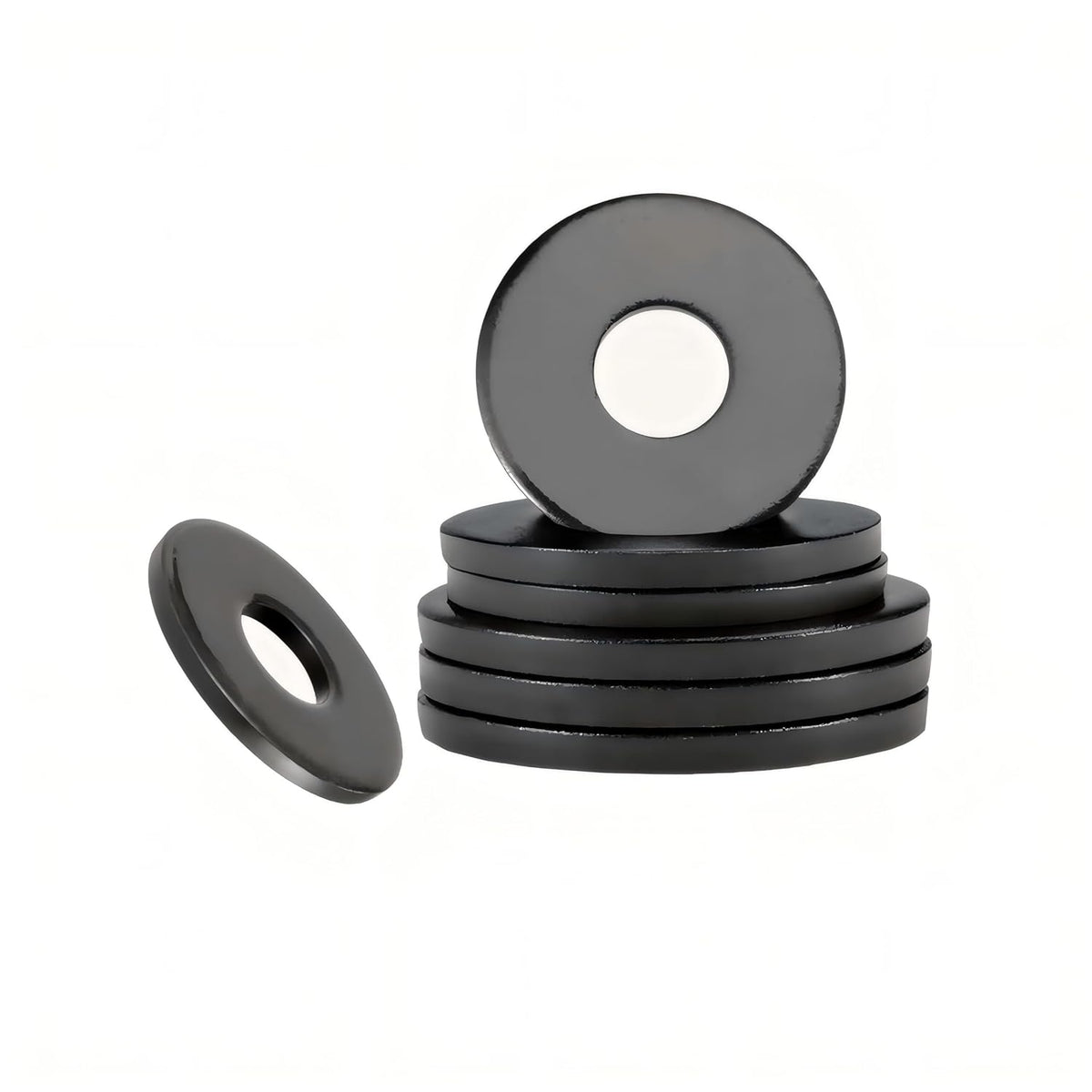 Qrity 20PCS Steel Flat Washer, Fender Washer, M12x24mm Washer, Metal Washers for Home Decoration and Factory Construction