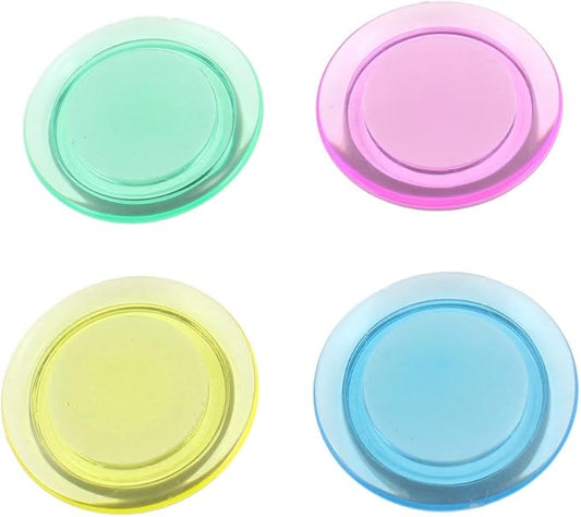 Qtqgoitem Round Blackboard Sticker 1.5 Inch Dia 4pcs Assorted Color (Model: dd6 6f7 dd5 a0d b94)