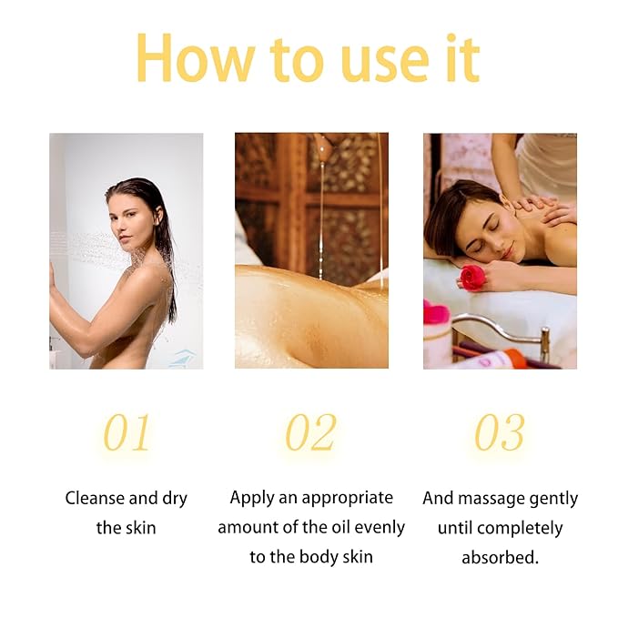Vanilla Body Juice Oil Skin Moisturizer, Body Juice Oil Vanilla Cream Flavor,120ml4fl.oz Hand Crafted Body Oil
