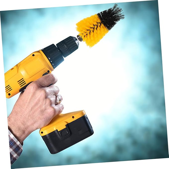 Drill Scrub Brush Attachment Shaped Cleaning Head for Comprehensive Bathroom Kitchen and Grout Cleaning Precision Design for Hard to Reach Areas