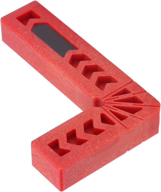 Walfront 90 Degree Positioning Squares Woodworking Corner Right Angle Clamping, 3" x 2"(7.62 x 5.08cm) 90 Positioning Aid Ruler for DIY Boxes Pictures Frames Cabinets Showcase