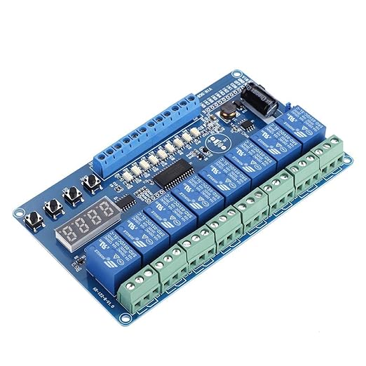 Multifunction Relay, 8-36V 8-Channel Multifunction Time Delay Relay Interface Board Module Optocoupler LED