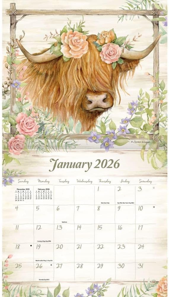 Lang, Rosewood Ranch 2026 Wall Calendar, 13.4'' X 12'', 12-Month Calendar with Spiral Binding
