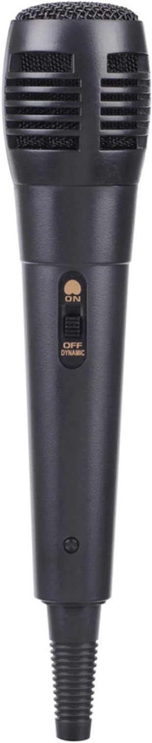 Floralby Handheld 6.5mm Wired Uni-Directional Dynamic Karaoke Microphone with Audio Cable - Black