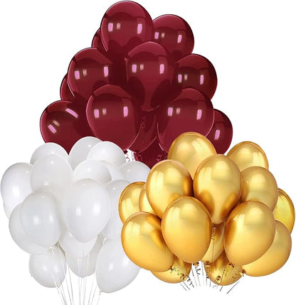 Graduation Decorations Maroon Gold 2025 Burgundy Gold Balloons Birthday Decorations30Pcs 2025 Burgundy Graduation Party DecorationsWedding