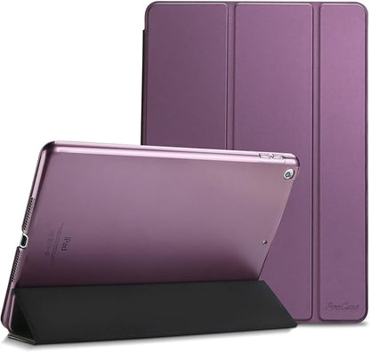 ProCase Smart Case for iPad 9.7 Inch iPad 6th5th Generation 2018 2017(Model: A1893 A1954 A1822 A1823), Ultra Slim Lightweight Stand Cover with Translucent Frosted Back -Purple
