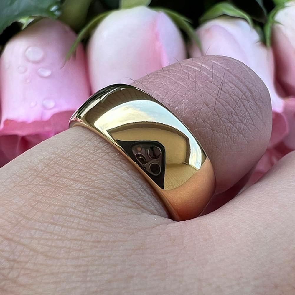 TUTISS 3mm 4mm 5mm 6mm 7mm 8mm 10mm Silver/Gold Tungsten Rings for Men Women Couple Fashion Jewelry Engagement Wedding Bands Domed Polished Comfort Fit