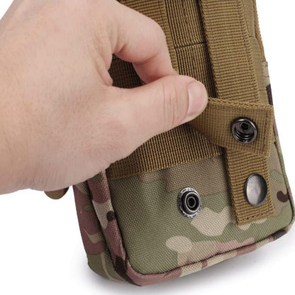 NuCamper Tactical Molle EDC Waist Pouch Compact Bag, Multi-Purpose Utility Tactical Pouch Belt Cell Phone Holder for Workout Hiking Camping Outdoor Tear