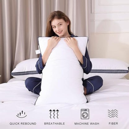Meoflaw Pillows for Sleeping, Single, Luxury Hotel Pillows Queen Size (Queen)