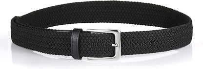 Elastic Braided Belt, 1 38", Woven Stretch Belt for Golf Casual Jeans Shorts Pants