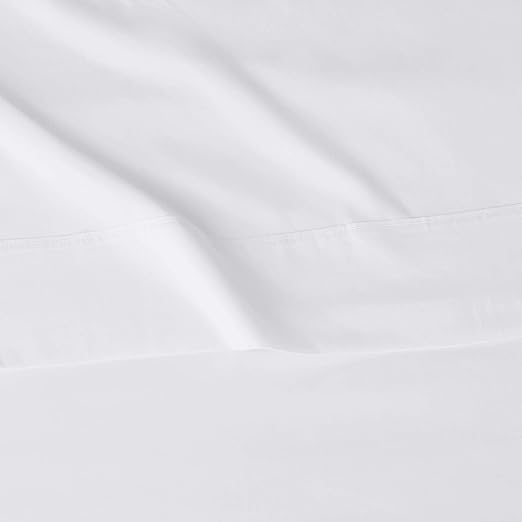 Basics - 4 Piece Microfiber Lightweight Wrinkle-free Bed Sheet Set, Super Soft Easy Care, 14'' Deep Pockets, Queen, Bright White, Solid