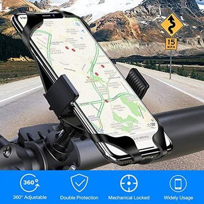 VALINK Bike Phone Mount 360 Degree Rotatable Motorcycle Cell Phone Mount Universal Cell Phone Bicycle Rack Handlebar Holder New