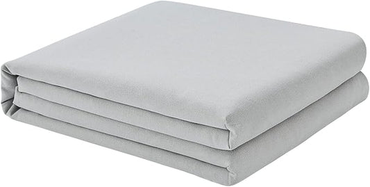 FreshCulture King Flat Sheet - Hotel Quality King Flat Sheet Only - Brushed Microfiber Top Sheet - Ultra Soft  Breathable - Wrinkle-Free - Easy Care - Single Flat Sheet (King, Light Grey)