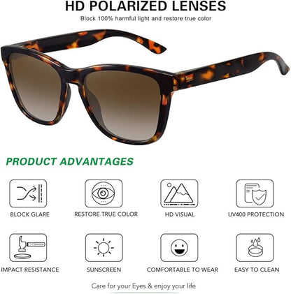 MEETSUN Polarized Sunglasses for Women Men Trendy Classic Retro Designer Style