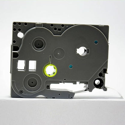 Black on White Cassette Compatible for Brother Sticky TZ-S231 TZe-S231 Label Tape 12mm x 8m (1/2 x 26")