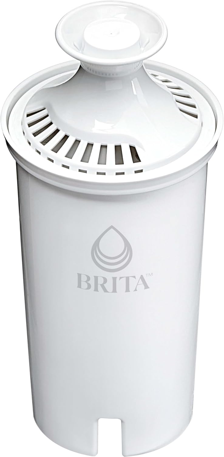 Brita Standard Water Filter, BPA-Free, Replaces 1,800 Plastic Water Bottles a Year, Lasts Two Months or 40 Gallons, Includes 1 Filter, Kitchen Essential