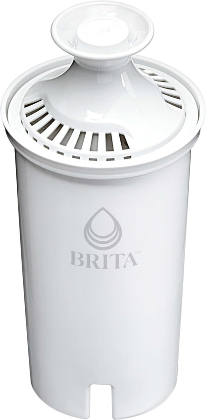 Brita Standard Water Filter, BPA-Free, Replaces 1,800 Plastic Water Bottles a Year, Lasts Two Months or 40 Gallons, Includes 1 Filter, Kitchen Essential