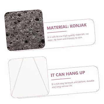 Face Sponge Pad Women's Facial Cleaning Sponge Makeup Remover Exfoliating Black Reusable Large Size