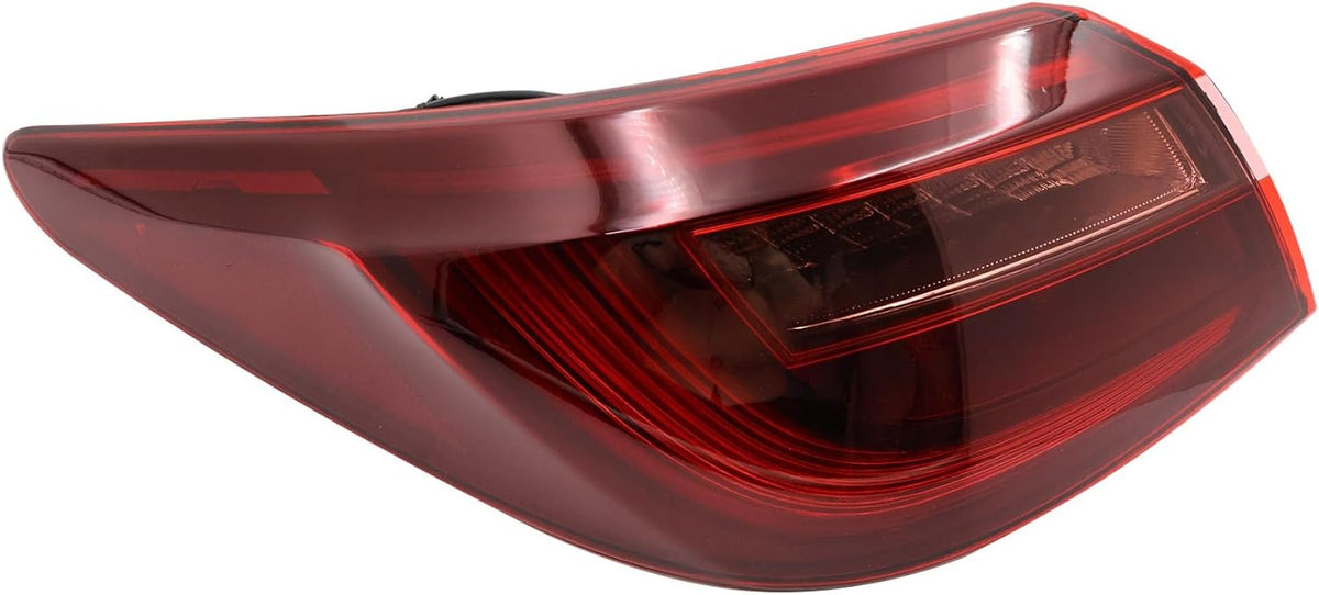 XQSMWF LED Outer Tail Light Compatible with Infiniti Q50 2018-2021 Left Driver Side W/o Blind Spot 26555-6HH1B