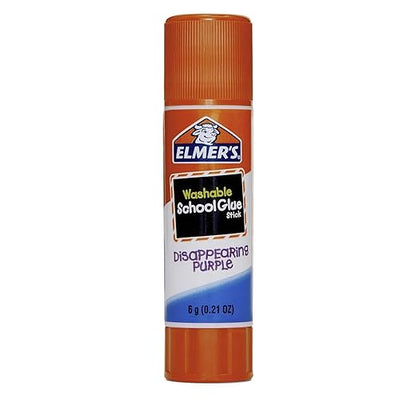 Elmers Washable Disappearing School Glue Sticks, 0.21 Purple Glue Stick (Pack of 12)