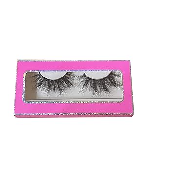 YASNAI False Eyelashes, Pair, Black, Faux Mink, Vegan, Cruelty Free, Synthetic Fibers