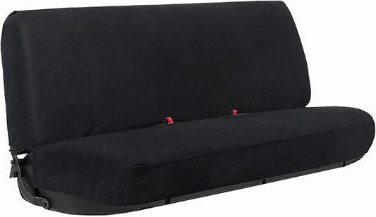 Leader Accessories Saddle Blanket Black Full Size Pickup Trucks Bench Seat Cover Universal Work with Bench Seats