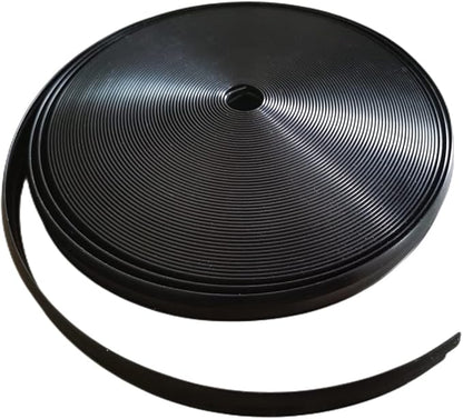 1" RV Vinyl Trim Molding Insert Black,for RV Camper Travel Trailer Screw Cover Gutter Corner Channel Outside Seam roof Edge Track Heavy Duty Trim (25 ft)