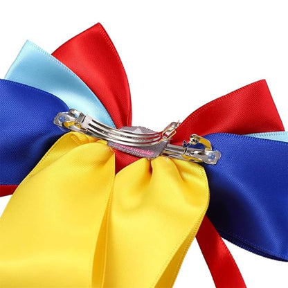 2PCS Hair Ribbon, Hair Clips Barrettes, Bow Hair Clips, Hair bows Clips Bowknot with Long Tail, Princess Hair Bows Claw Clip, Princess Satin Ribbon