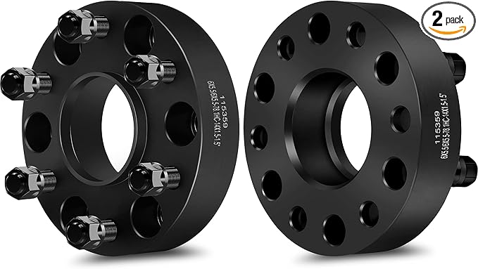 ECCPP 2PCS 6 Lug Hub Centric Wheel Spacers 1.5 inch 6x5.5 to 6x5.5 6x139.7mm to 6x139.7mm Compatible with Silverado 1500 for Suburban Avalanche Express 1500 Tahoe with 14x1.5 Studs