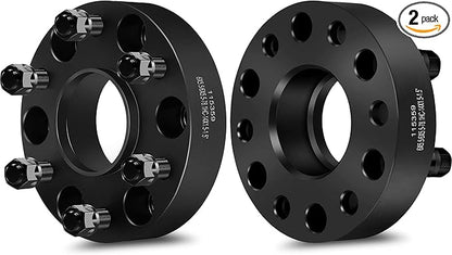 ECCPP 2PCS 6 Lug Hub Centric Wheel Spacers 1.5 inch 6x5.5 to 6x5.5 6x139.7mm to 6x139.7mm Compatible with Silverado 1500 for Suburban Avalanche Express 1500 Tahoe with 14x1.5 Studs