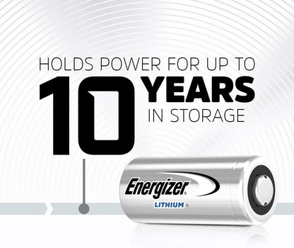 Energizer CR2 Lithium Batteries (2 Pack), 3V Photo Batteries